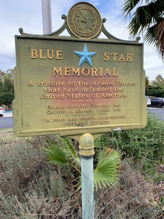 Blue Star Memorial at the Livermore VA