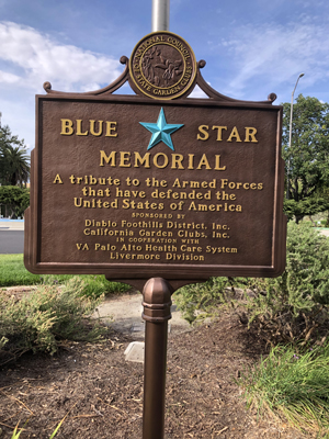 Blue Star at Livermore VA hospital restored