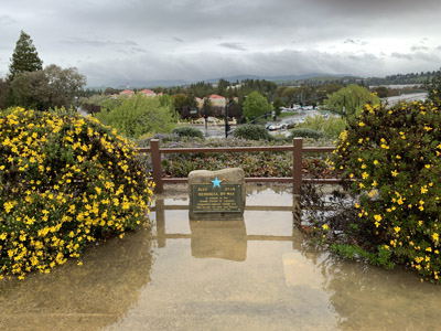 Blue Star Byway Marker at San Ramon Memorial Park